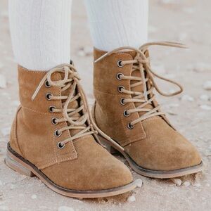 Toddler Suede Lace up Boots